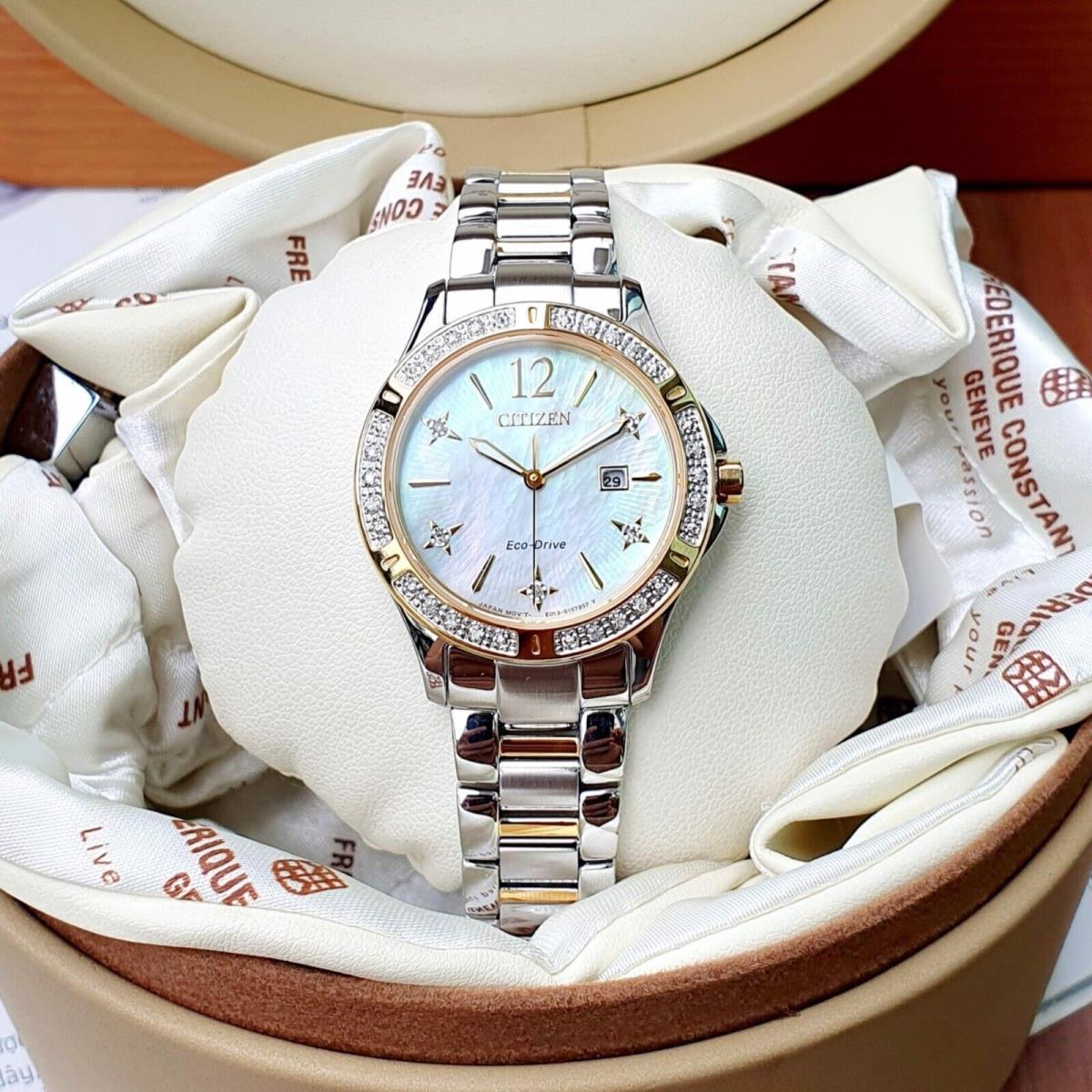 Citizen Women`s Diamond 32mm Two-tone Watch Retail