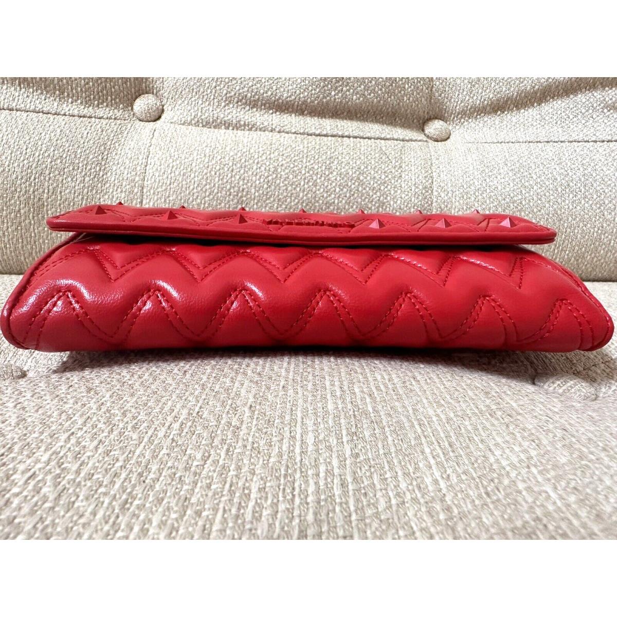 Skænk Dam Påvirke Valentino Julius Studded Flap Chevron Leather Pyramid Red Hot Wallet Purse  | - Valentino wallet - Red | Fash Direct