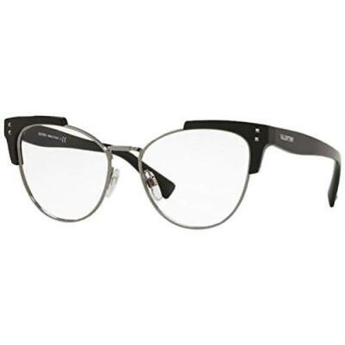 Valentino Eyeglasses VA 3027-5001 Black/gunmetal Demo Lens 51mm