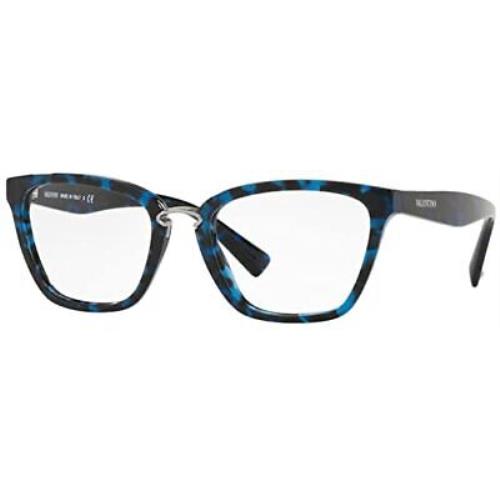 Valentino Eyeglasses VA 3016-5031 Havana/blue W/demo Lens 53mm