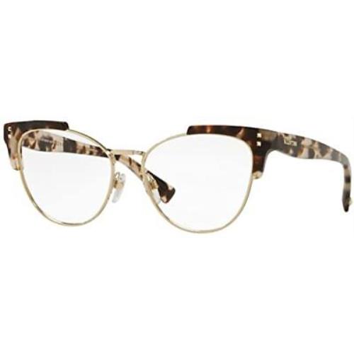Valentino Eyeglasses VA 3027-5097 Brown/gold W/demo Lens 53mm