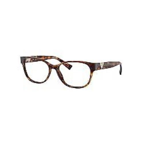 Valentino Eyeglasses VA 3063 - 5011 Light Havana Demo Lens 52mm