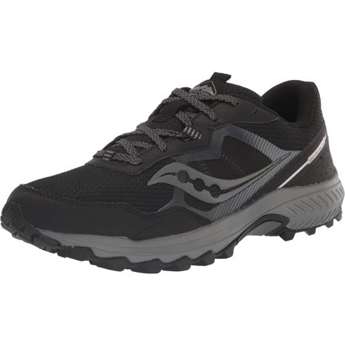 Saucony Men`s Excursion Tr16 Trail Running Shoe Black/Charcoal