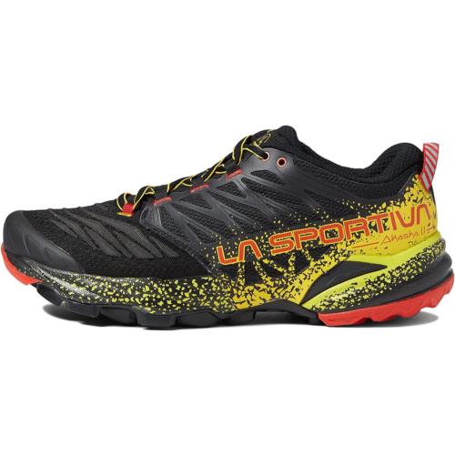 La Sportiva Mens Akasha II Trail Running Shoes Black/Yellow