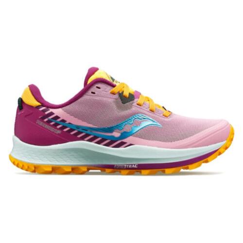 Saucony Women Peregrine 11 Future Pink/rose Trail Running Shoes Size 5 S10641-26 - Pink