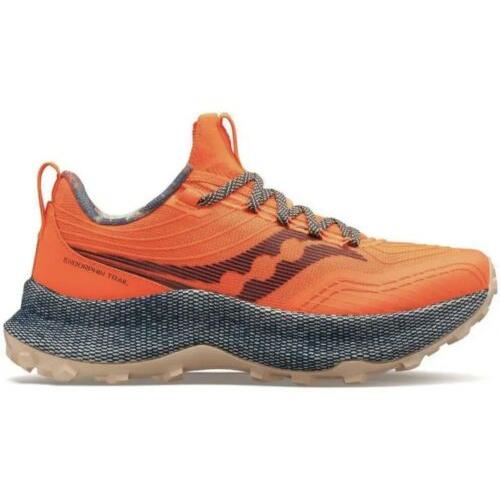 Women`s Saucony Endorphin Trail Running Shoes Orange Size 9