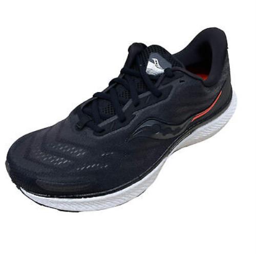 Saucony Triumph 19 Running Shoe In Black/white US Men`s Size 10
