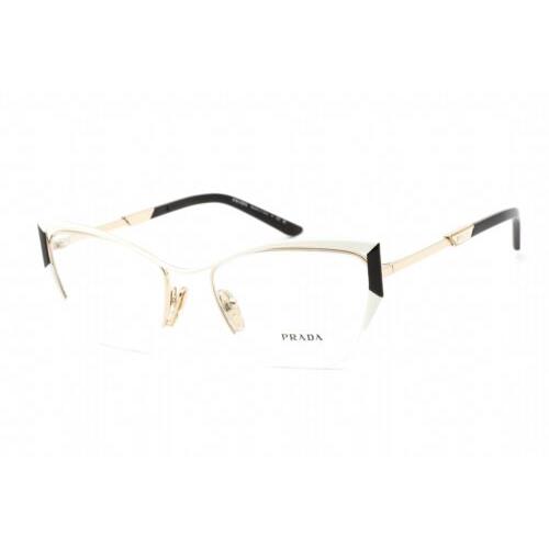 Prada PR63YV-11A1O1-54 Eyeglasses Size 54mm 19mm 135mm Gold Women