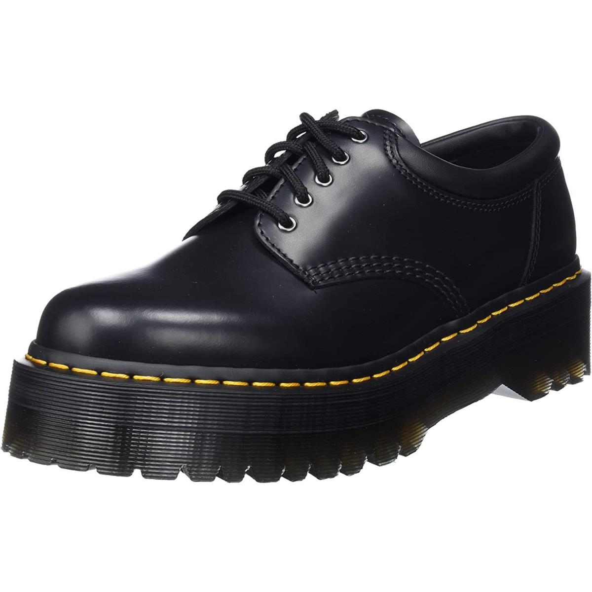 Womens Dr Martens 8053 Quad Polished Work Cushioned Smooth Leather Shoes
