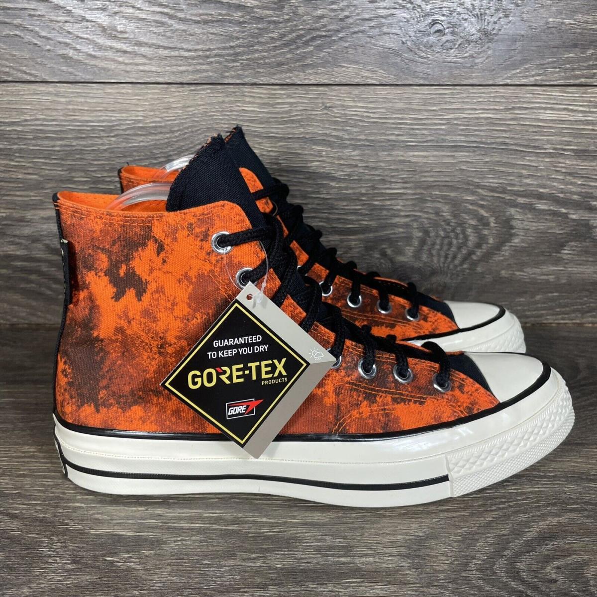 Converse Men`s Chuck 70 Gore-tex Gtx Orange Waterproof High Top Sneakers Shoes