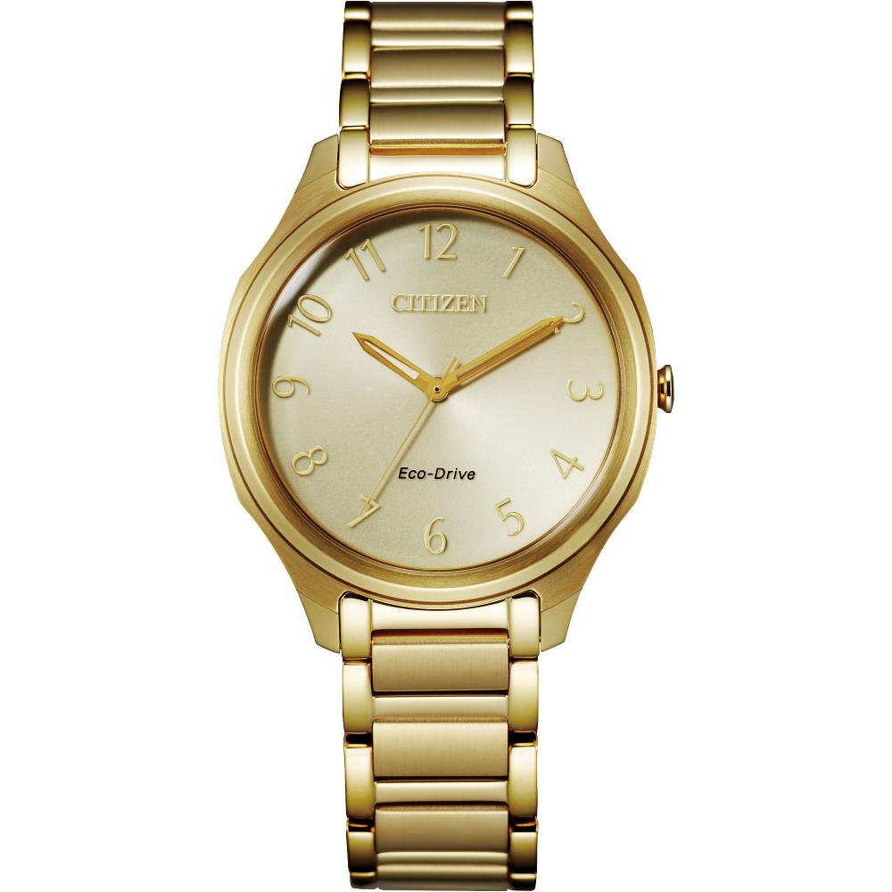 Citizen Eco-drive Casual Womens Watch Stainless Steel EM0752-54P