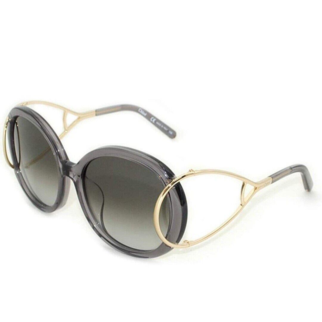 Chloe Round Oversized Women`s Sunglasses CE710SA 035 Gold/grey Rare Find