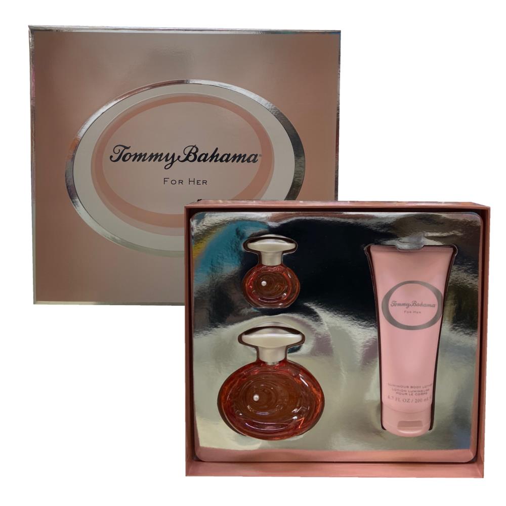 Tommy Bahama For Her Perfume Women 3pcs Gift Sets:3.4oz Edp Spr+0.5ozEDP+6.7ozBL