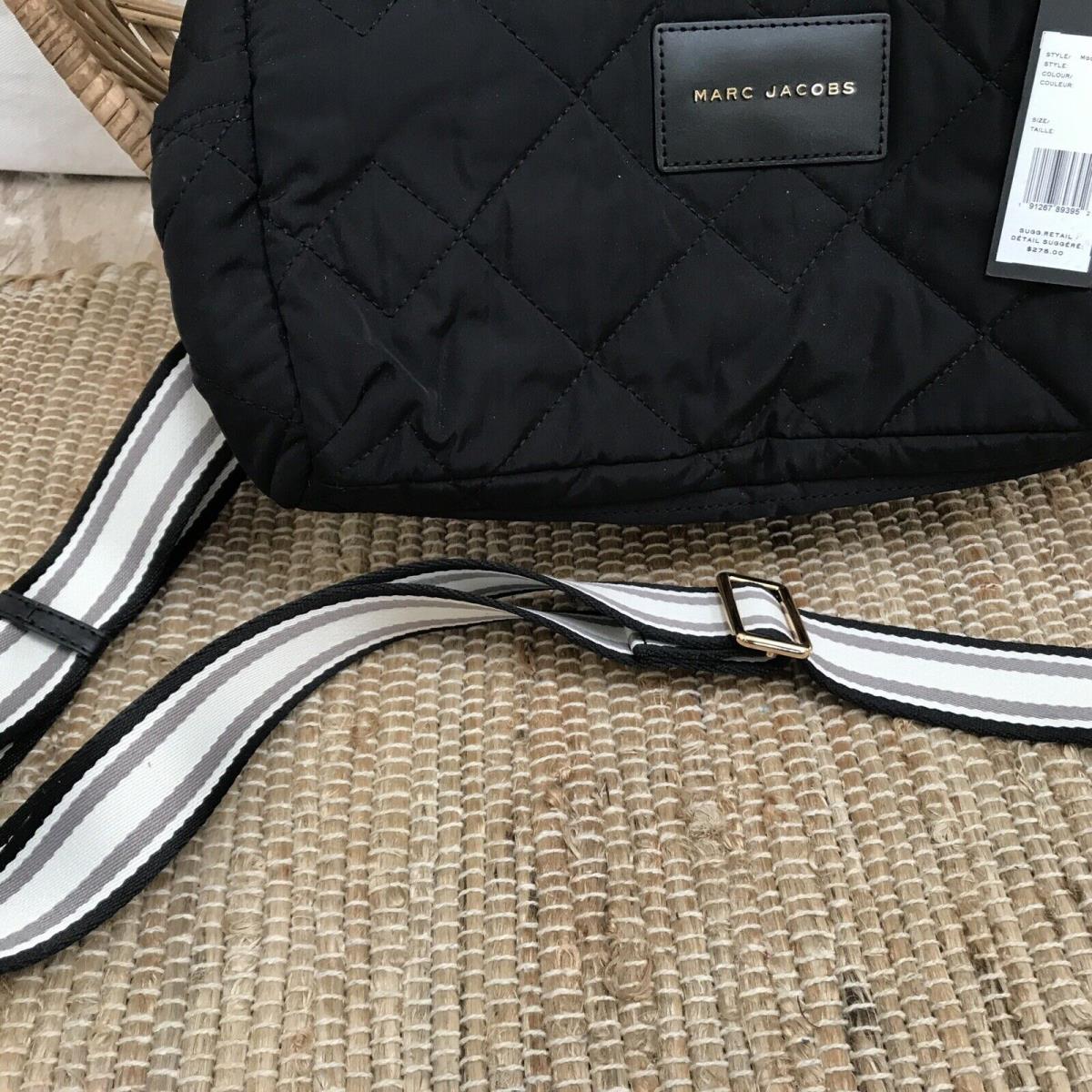 Marc Jacobs Black Quilted Weekender Bag Crossbody or Purse Retail