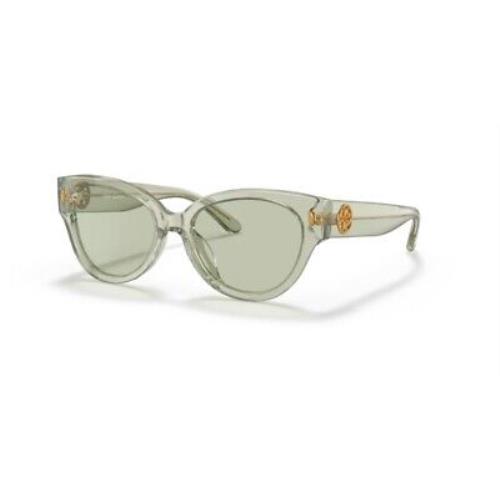 Tory Burch TY7168U 1886 2 Trans Perfect Mint Green Solid 52 m Women`s Sunglasses