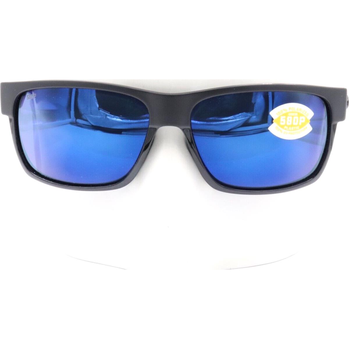 Costa Del Mar Half Moon Black Blue Mirror Sunglasses 06S9026 90260460