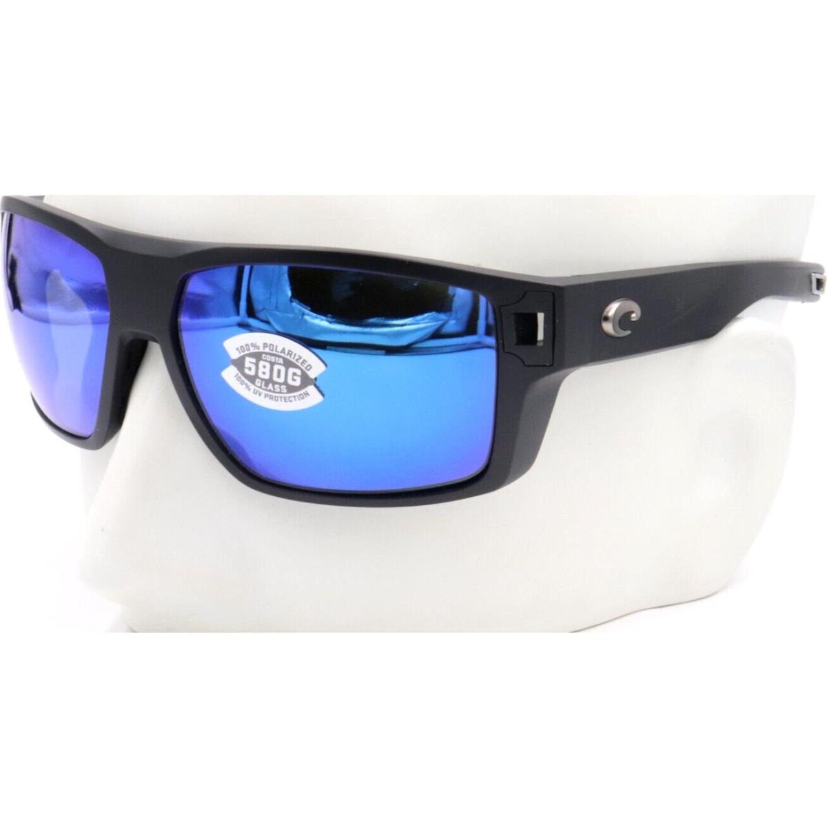 Costa Del Mar Diego 11 Matte Black Blue Mirror 580G Sunglasses 06S9034 90340162