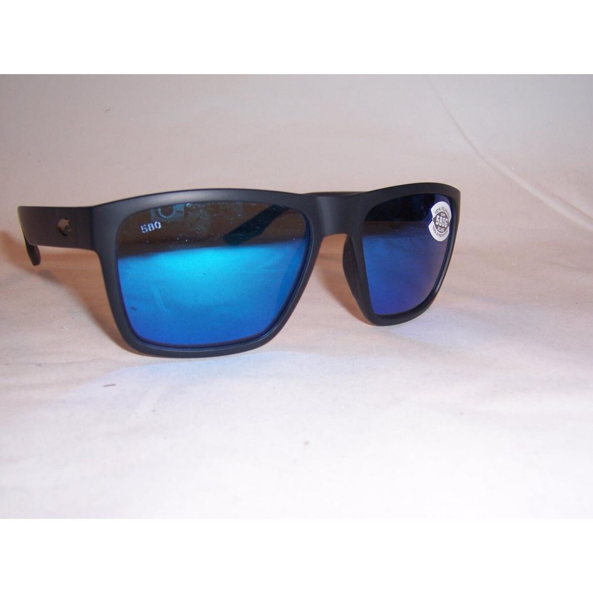 Costa Del Mar Sunglasses Paunch XL Black/blue Mir 580G Polarized - Frame: Black, Lens: Blue