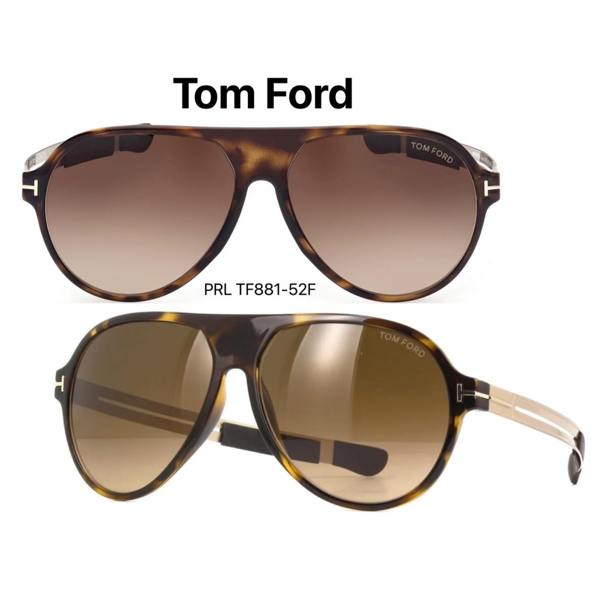 Tom Ford TF 881 52F Oscar Sunglasses Tortoise/gold FT 881 52F - Frame: , Lens: Brown