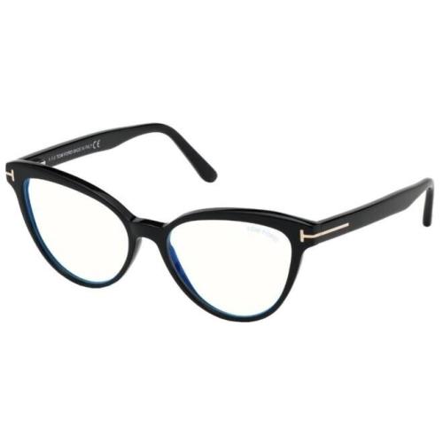 Tom Ford Eyeglasses FT 5639 B 001 Womens Optical 54mm Shiny Black Frame