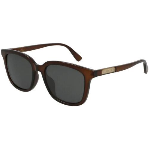 Gucci Men`s Sunglasses Brown Square Plastic Frame Grey Lens GG0939SA-30010479002