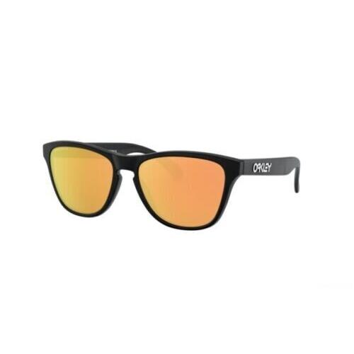 Oakley Sunglasses Frogskins XS Matte Black Prizm Rose Gold Polarized OJ9006-21 - Frame: Black, Lens: Rose Gold