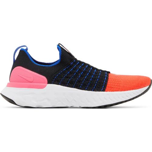 W Nike React Phantom Run FK2 Black Bright Crimson Running DX2354-001 Women`s 9.5 - Multicolor