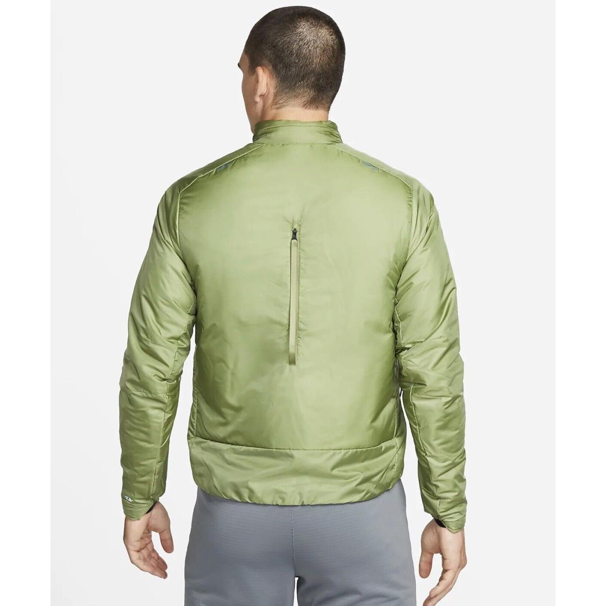 Nike Therma-fit Adv Repel Running Jacket Mens Down Fill Green Med