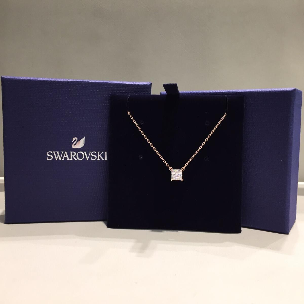 Swarovski 5510698 Attract Necklace Feminine Rose Gold Tone Plated