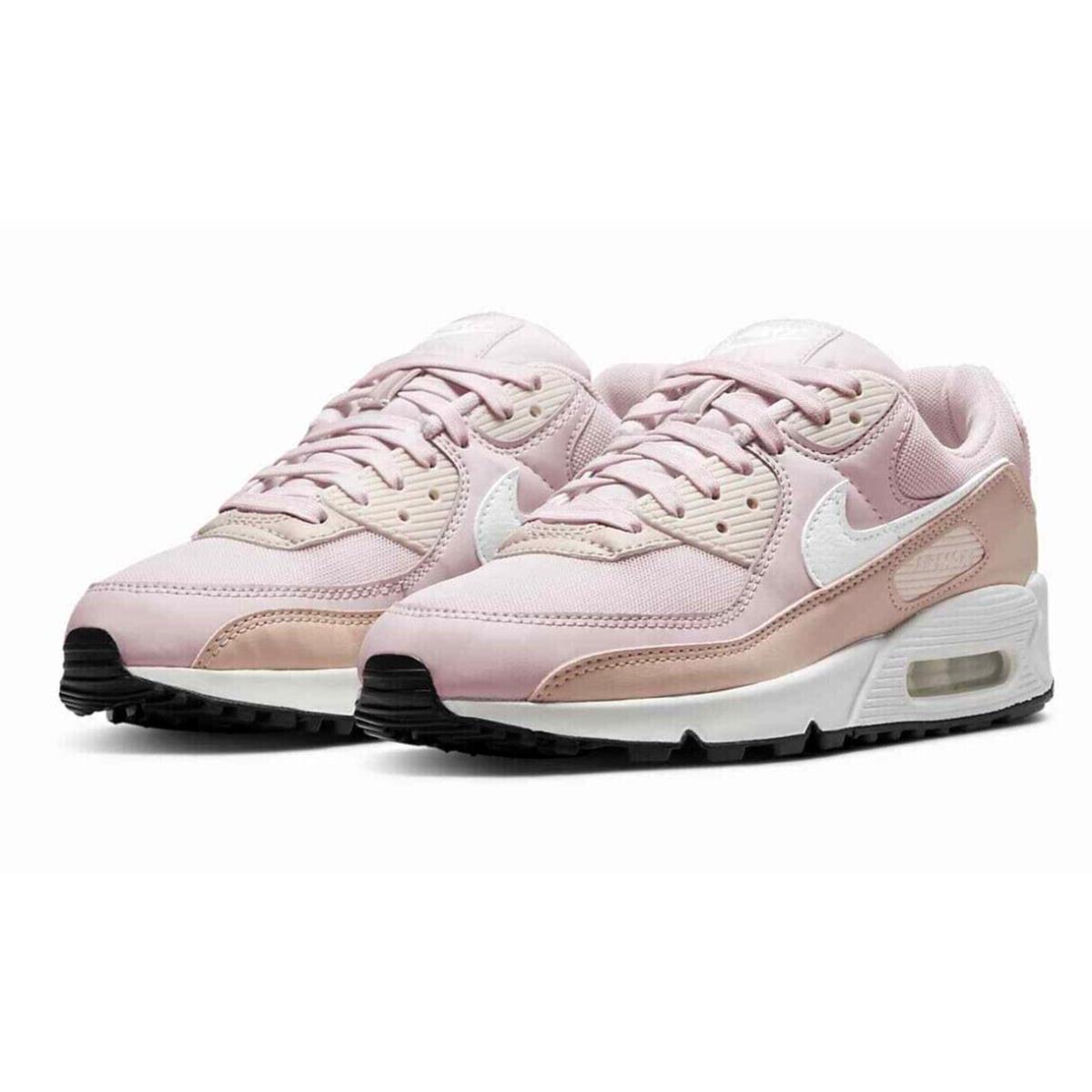 Nike Air Max 90 Womens Size 12 Shoes DH8010 600 Pink Oxford Bearly Rose Black - Multicolor