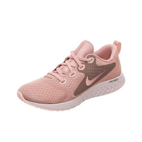 Nike Women`s Legend React AA1626 602 Rust Pink Lace Up Running Shoes Size 8.5