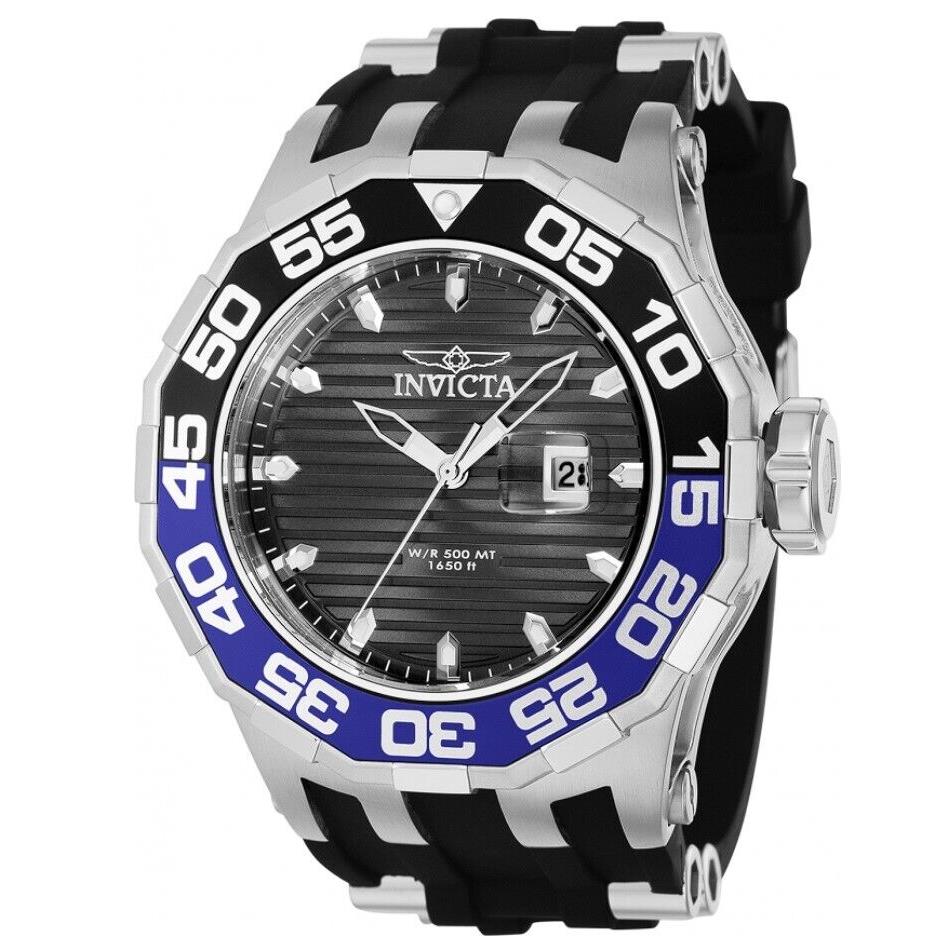 Invicta Subaqua Specialty Diver Mens 51.5mm Black / Blue 500M Quartz Watch 38783