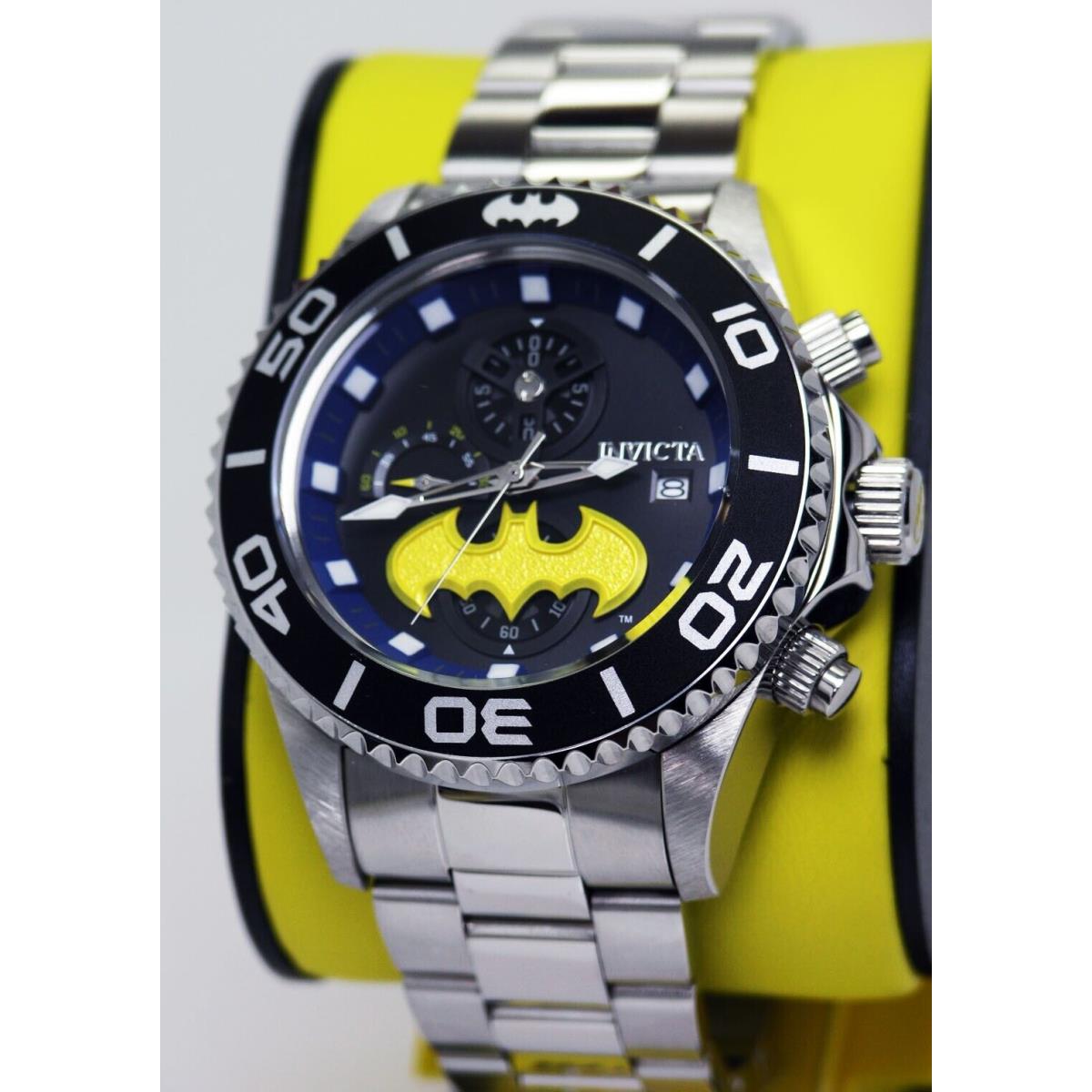 Invicta 40842 DC Comics Limited Batman Black Watch Chronograph 47MM Steel