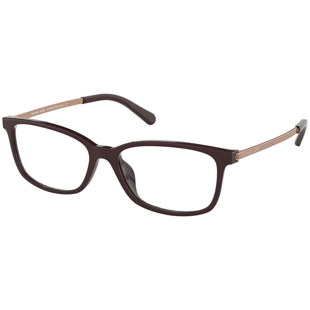 Michael Kors Eyeglasses MK 4060U 3344 Telluride Cordovan Frame 52-15-140