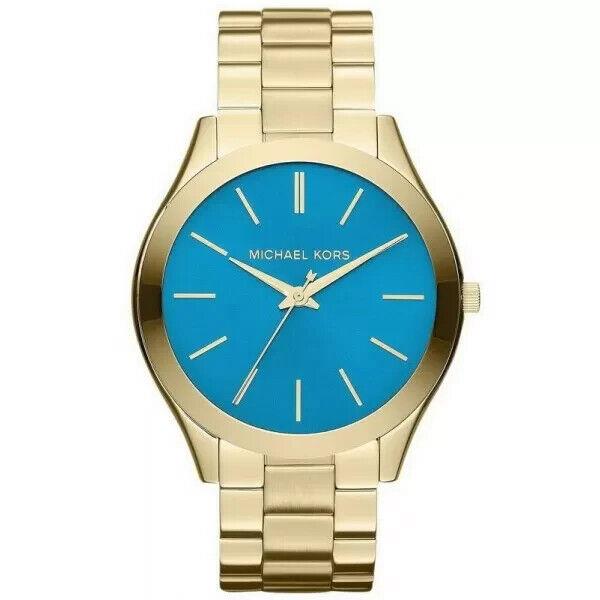 Michael Kors Women`s Slim Runway Gold-tone Watch MK3265