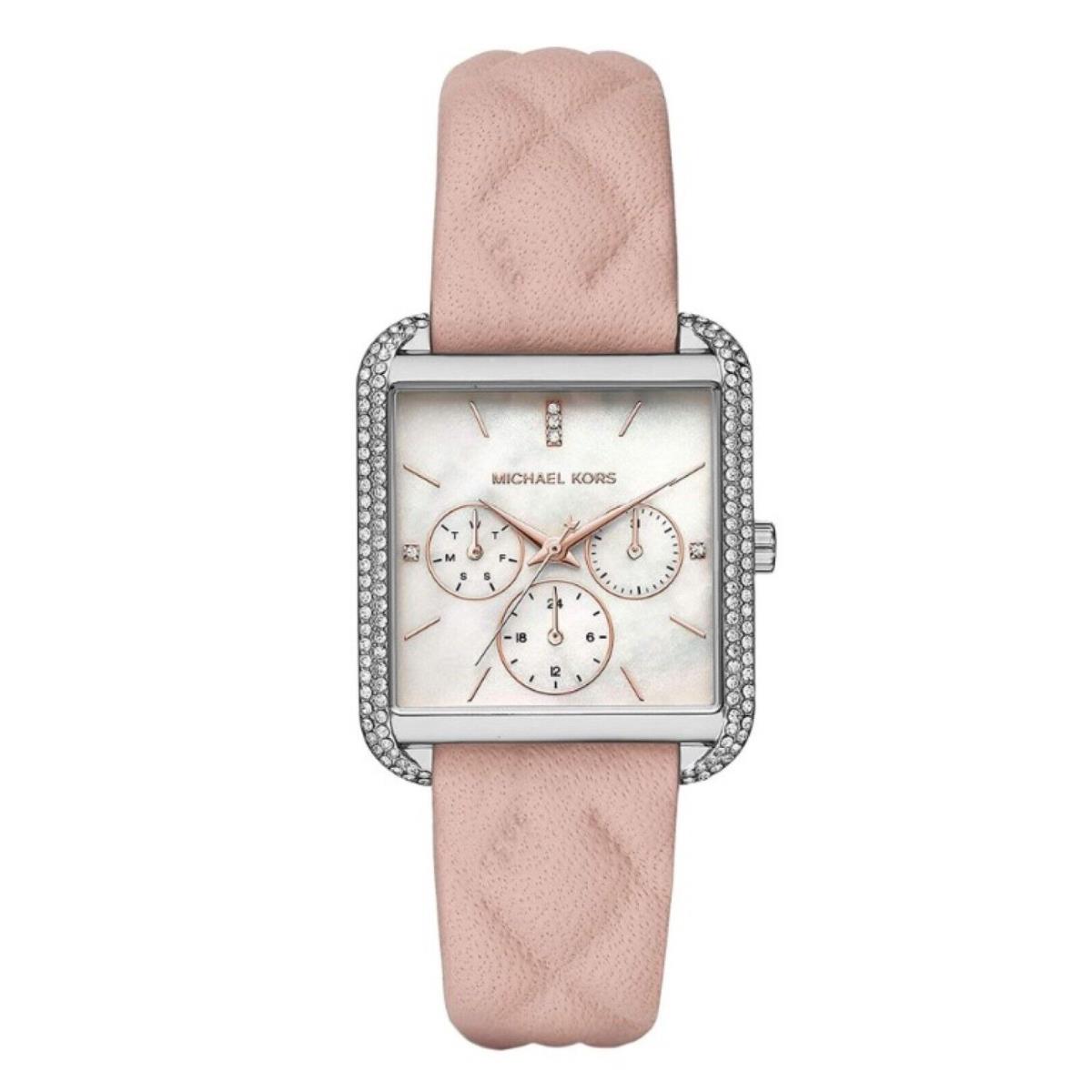 Michael Kors MK2768 Mother OF Pearl Chronograph Dial Pink Leather Womens Watch