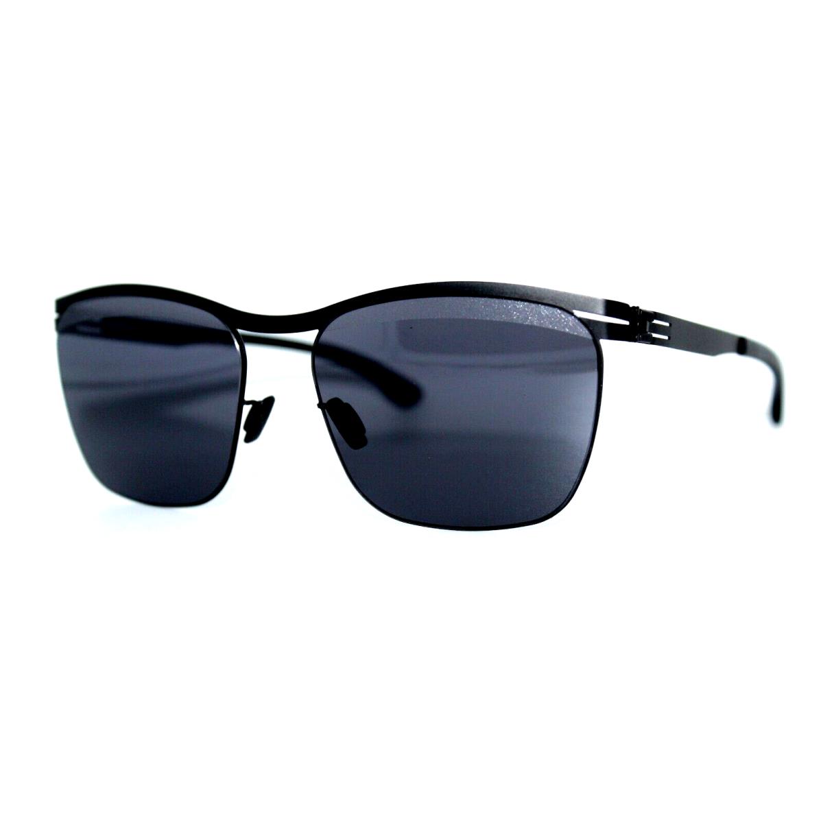 IC Berlin Tegeler See Black Sunglasses Frames 56MM W/case