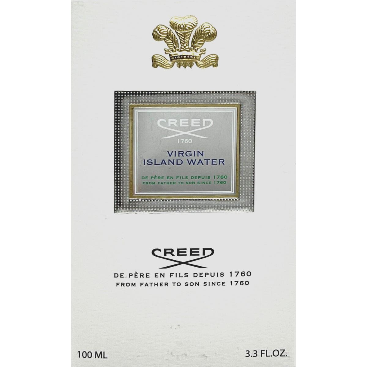 Creed Virgin Island Water Eau DE Parfum Spray Unisex 3.3 Oz / 100 ml