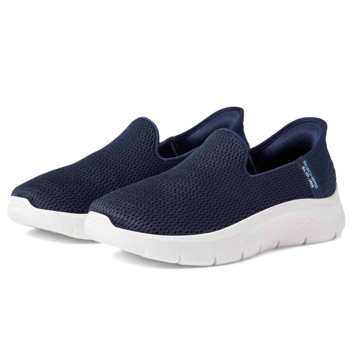 Woman`s Shoes Skechers Performance Go Walk Flex Slip-ins - Relish Navy