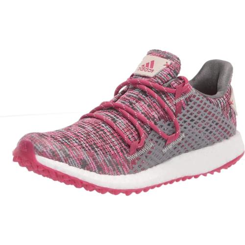 Adidas Women`s W Tech Response 2.0 Golf Shoe - Grey/Wild Pink/Screaming Pink