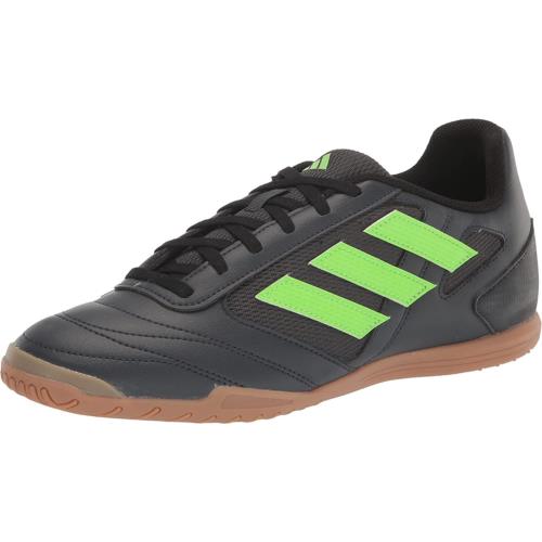 Adidas Men`s Super Sala 2 Soccer Shoe Night Grey/Team Solar Green/Black