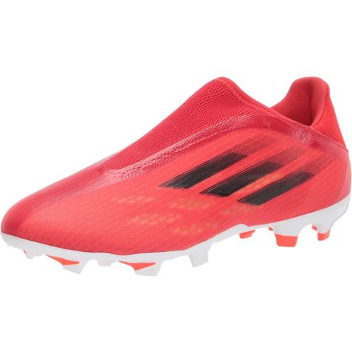 Adidas Unisex-adult X Speedflow.3 Laceless Firm Ground Soccer Shoe Red/Black/Solar Red