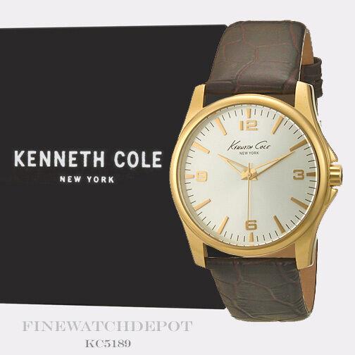 Kenneth Cole York Men`s Gold-tone Case Quartz Watch KC5169