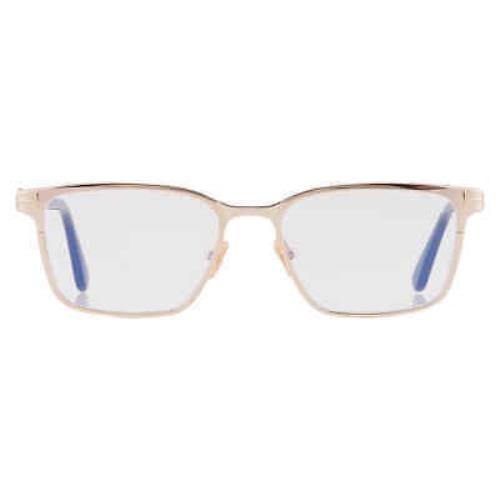 Tom Ford Blue Light Block Rectangular Men`s Eyeglasses FT5733-B 028 53