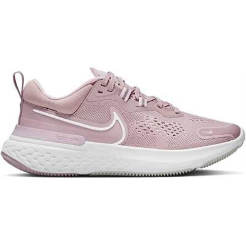 Nike Women`s React Miler 2 Running Shoes Plum Chalk/white/pink 6 B Medium US