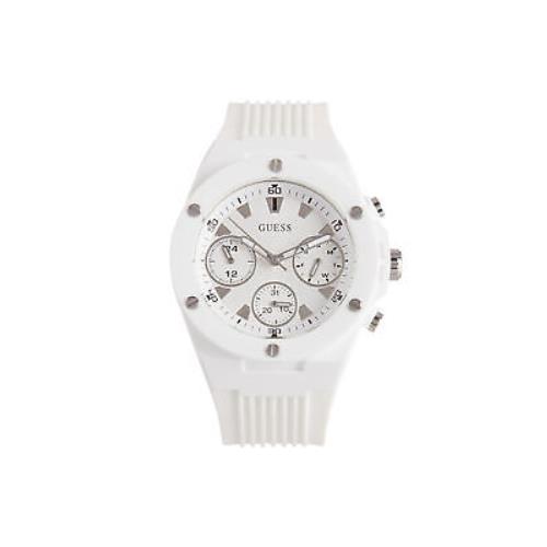 Guess Women`s White Athena Dress Watch