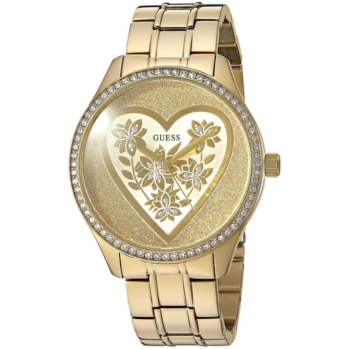 Guess U0910L2 Trendy Gold Dial Gold Tone Stainless Steel Women`s Watch