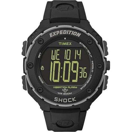 Timex Expedition Shock T49950 Men`s Digital Watch 50mm Case Resin Strap