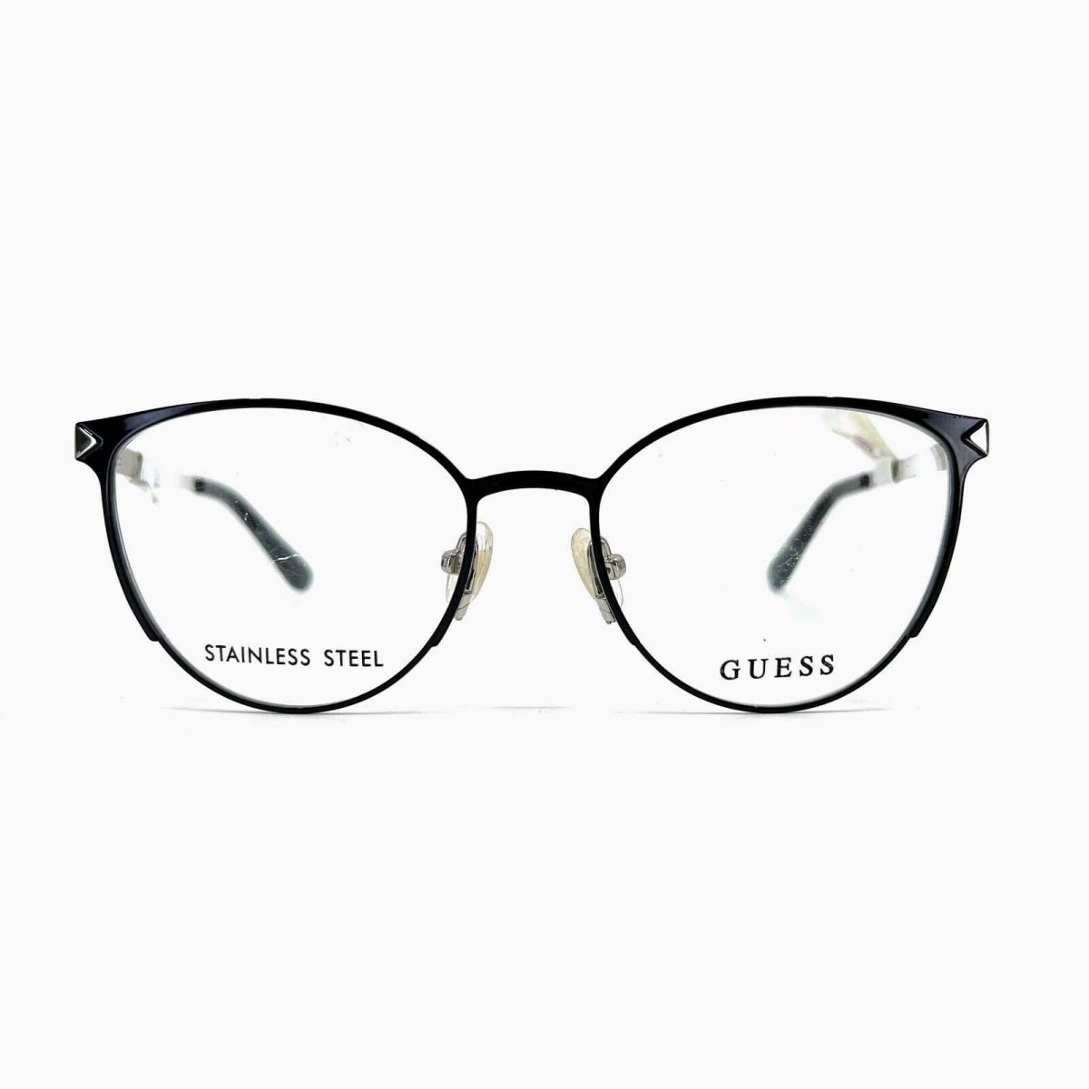 Guess Eyeglasses GU2665 001 Black Round Cat Eye Full Rim Frames 51 17 135 mm a2