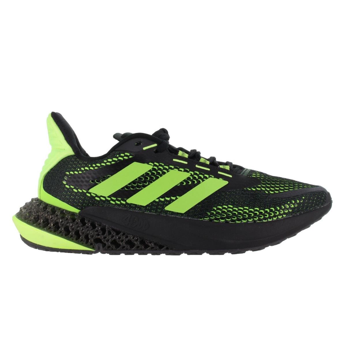 Adidas Men`s 4D Fwd Pulse Black/signal Green Running Shoes Size 9 - Core Black, Signal Green, Carbon